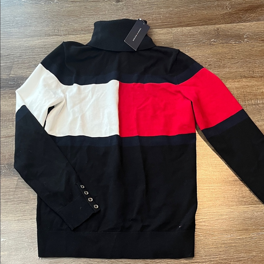 New Navy Tommy Hilfiger turtleneck sweater